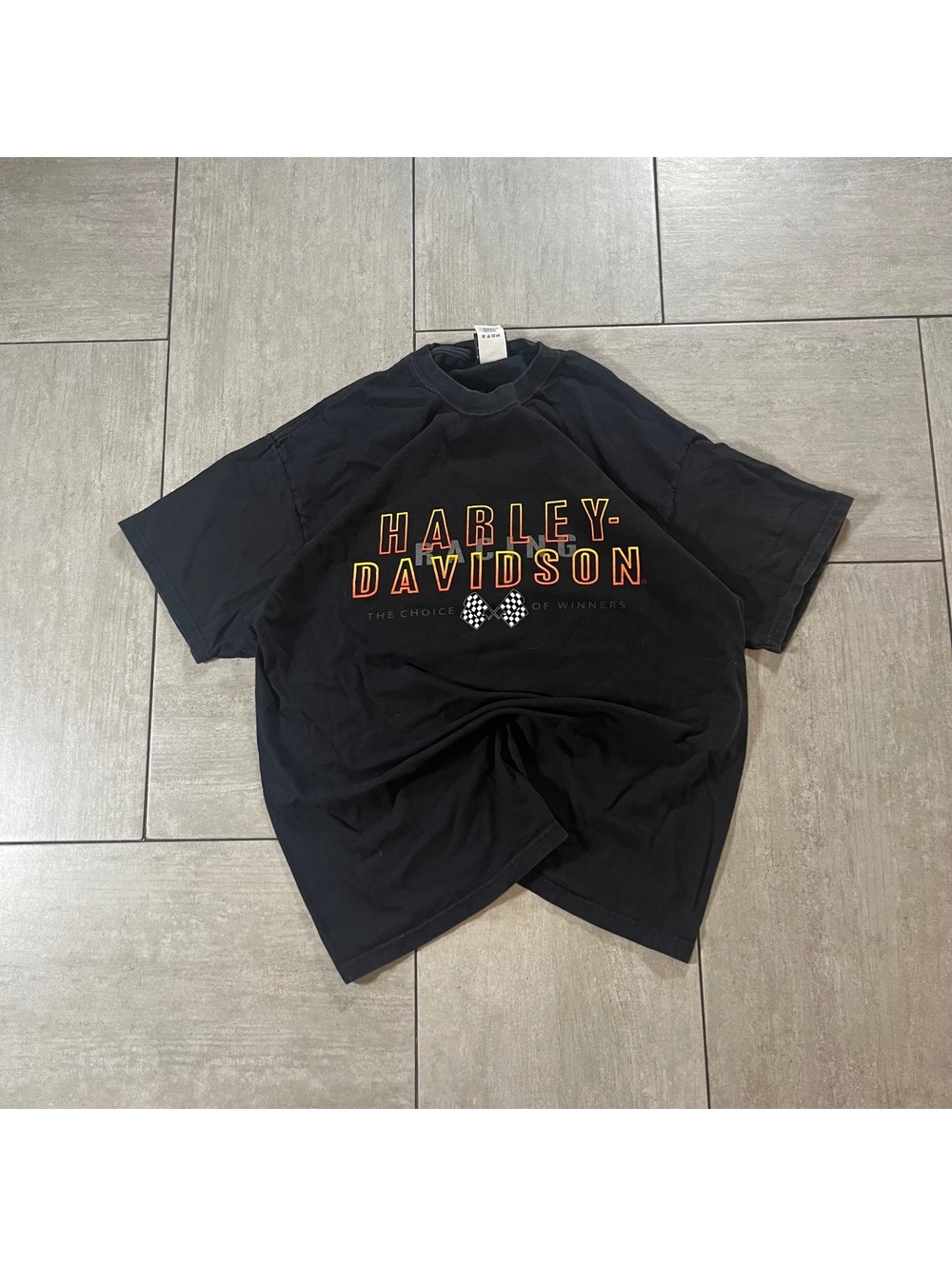 Vintage Harley-Davidson Black Graphic Logo T-Shirt XL